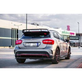 Накладка сплиттер на задний бампер на Mercedes GLA X156 45 AMG SUV